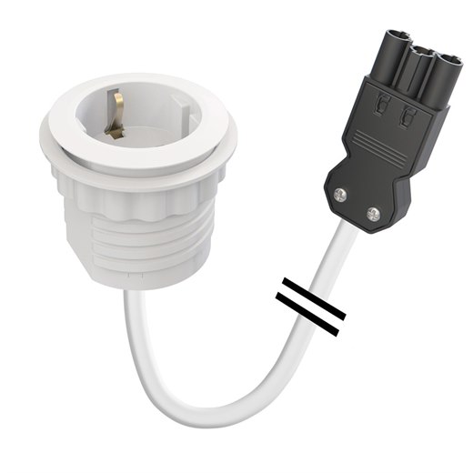 Powerdot Mini 50, typ F, 1 eluttag, 3PC