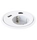 Powerdot 12, typ F, 1 eluttag, 1 USB-A laddare, 12 W, 1 data
