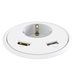 Powerdot 13, typ F, 1 eluttag, 1 USB-A port, 1 HDMI