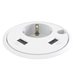 Powerdot 14, typ F, 1 eluttag, 2 USB-A laddare, 12 W, 1 kabelgenomföring, vit