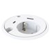 Powerdot 16, typ F, 1 eluttag, 1 USB-C port, 1 USB-A laddare, 12 W, 2 kabelgenomföringar