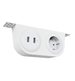 Powerdot Bracket Kit 03, typ F, konsol inkl. 1 eluttag, 2 USB-A laddare, vit