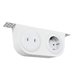 Powerdot Bracket Kit 05, typ F, konsol inkl. 1 eluttag, 2 USB-C laddare, 30 W, vit