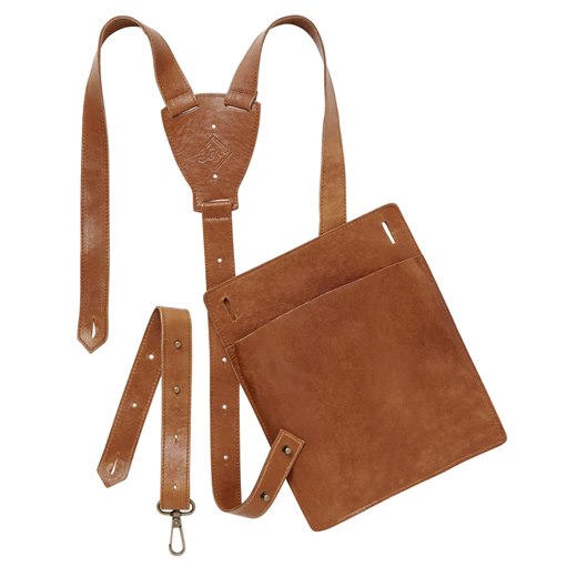 Set av läderaccessoarer 0565, brun