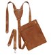 Set av läderaccessoarer 0565, brun