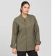 Kockskjorta Smart 1099, unisex, olivgrön