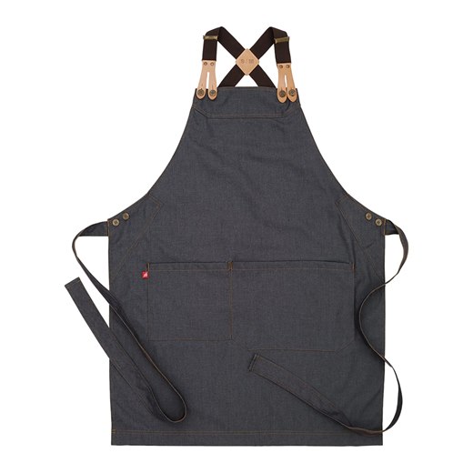 Bröstlappsförkläde 4078, midnattsblå denim
