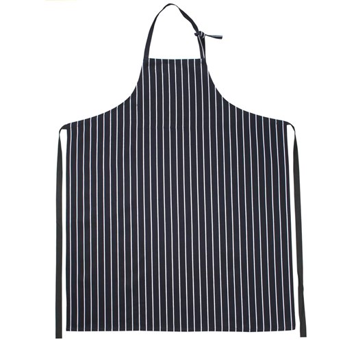 Bröstlappsförkläde 4334, marin/vit