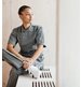 Chinos Smart 8305, unisex, grå melange