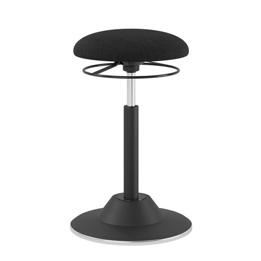 Balanspall Aktiv, svart tyg, höjd 56-81 cm