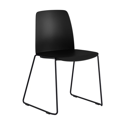 Stol Choice, plastrygg, plastsits, med medar, stapelbar