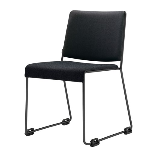Konferensstol Gene LS, tygklädd, svart