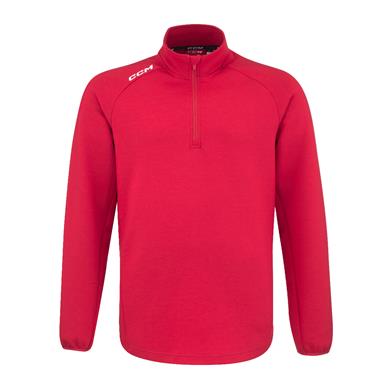 CCM Trøye Locker 1/4 Zip SR Rød