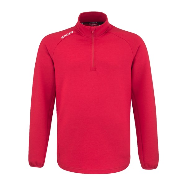 CCM Trøye Locker 1/4 Zip SR Rød