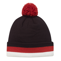 CCM Hat Holiday Leaf Pom Knit Sr