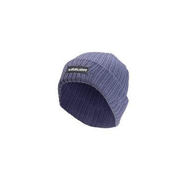 Bauer/New Era Lue Ribbed Toque Med Patch Blue