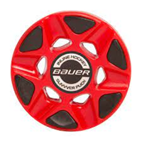 Bauer Streethockey Puck Slivver Rot