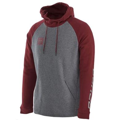 Bauer Hoodie Squarehoodie Sr Burgandy/Heather Grey
