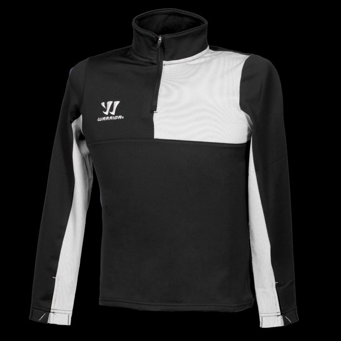 Warrior Alpha 1 4 Zip Sweat YTH BK BLACK