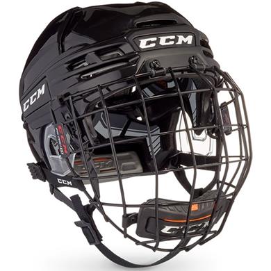 CCM Eishockey Helm Tacks 910 Combo Schwarz
