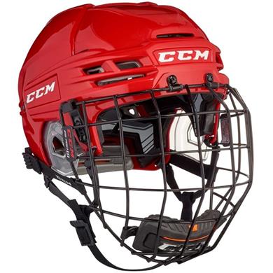 CCM Eishockey Helm Tacks 910 Combo Rot