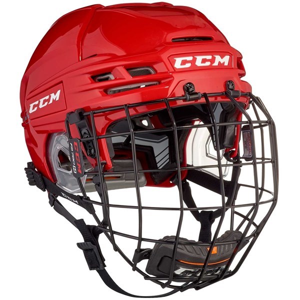 CCM Hockeyhjelm Tacks 910 Combo Rød