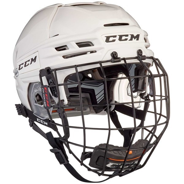 CCM Eishockey Helm Tacks 910 Combo Weiß