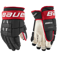 Bauer Eishockey Handschuhe Pro Series Int Schwarz/Rot