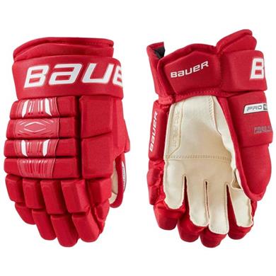 Bauer Gloves Pro Series Jr Red