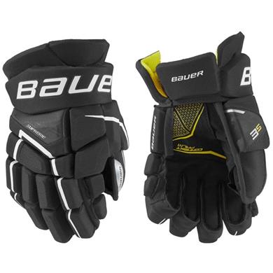 Bauer Handske Supreme 3S Jr Black/White