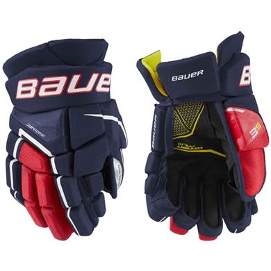 Bauer Handske Supreme 3S Jr Navy/Red/White
