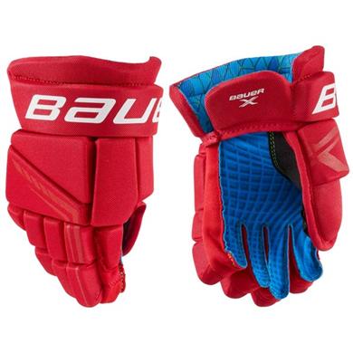Bauer Eishockey Handschuhe X Kinder Rot