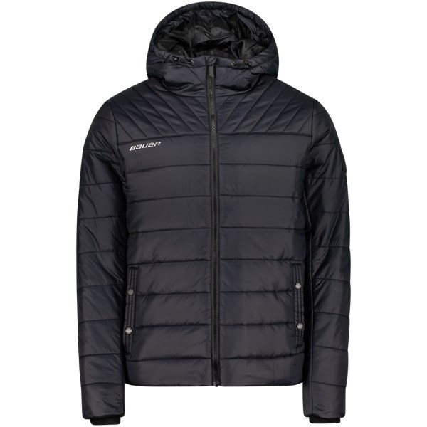 Bauer Jacket Supremehooded Puffrer JR Black