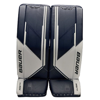 Bauer Goalie Leg Pads Supreme M5 Pro In White/Navy