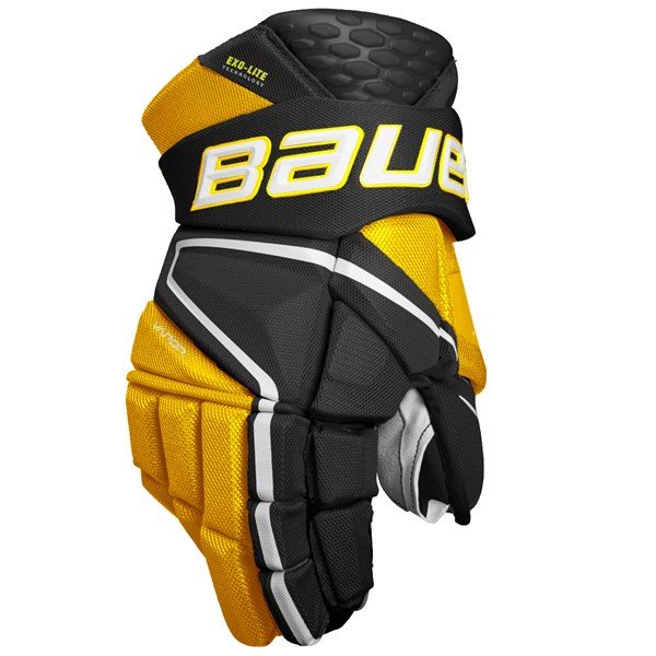 Bauer Gloves Vapor Hyperlite SR Black/Gold Hockey Store