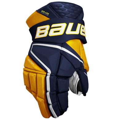 Bauer Eishockey Handschuhe Vapor Hyperlite Int Navy/Gold