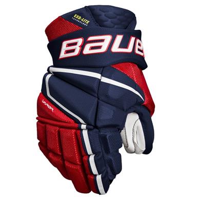 Bauer Eishockey Handschuhe Vapor Hyperlite Jr Navy/Rot/Weiß