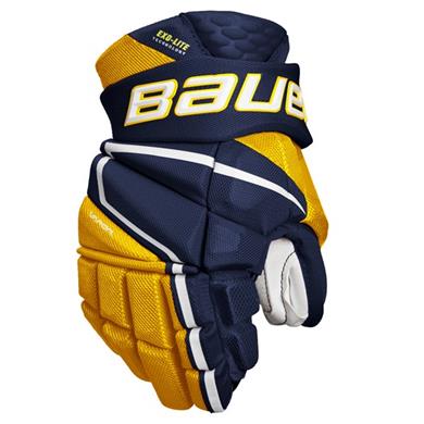 Bauer Eishockey Handschuhe Vapor Hyperlite Jr Navy/Gold