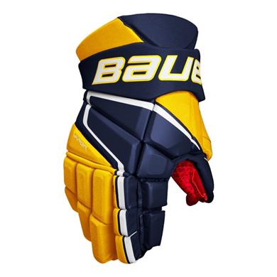 Bauer Eishockey Handschuhe Vapor 3X Sr Navy/Gold