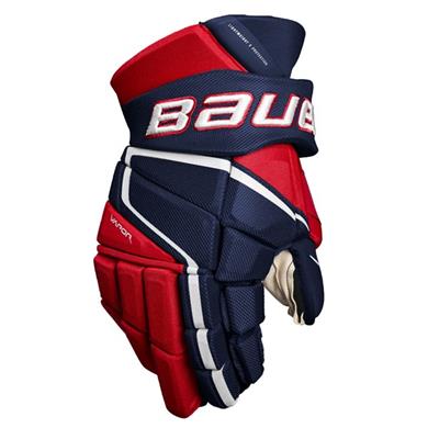 Bauer Eishockey Handschuhe Vapor 3X Pro Int Navy/Rot/Weiß