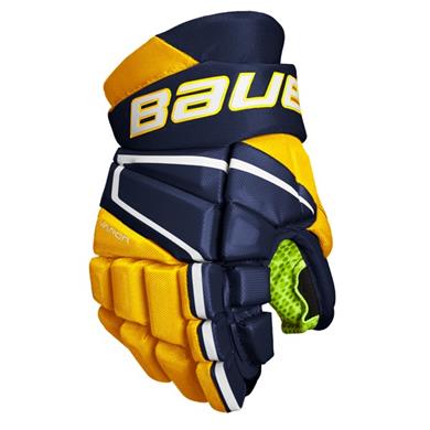 Bauer Eishockey Handschuhe Vapor 3X Jr Navy/Gold