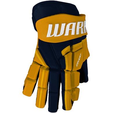 Warrior Eishockey Handschuhe QR5 30 Jr Navy/Sport Gold