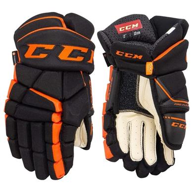 CCM Eishockey Handschuhe AS-V Jr Schwarz/Orange