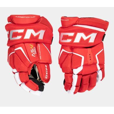 CCM Gloves Tacks AS-V Sr Red/White