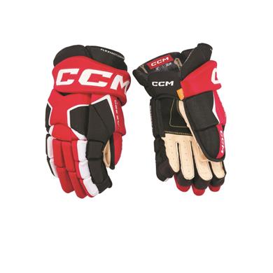 CCM Jetspeed FT6 Pro Hockey Gloves - Senior - Navy/Red/White - 13.0