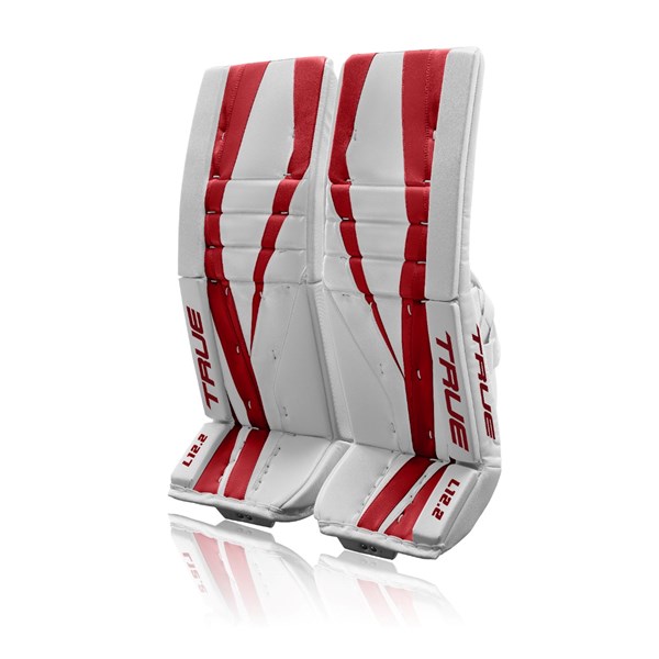 TRUE Goalie Leg Pads L12.2 SR White/Red