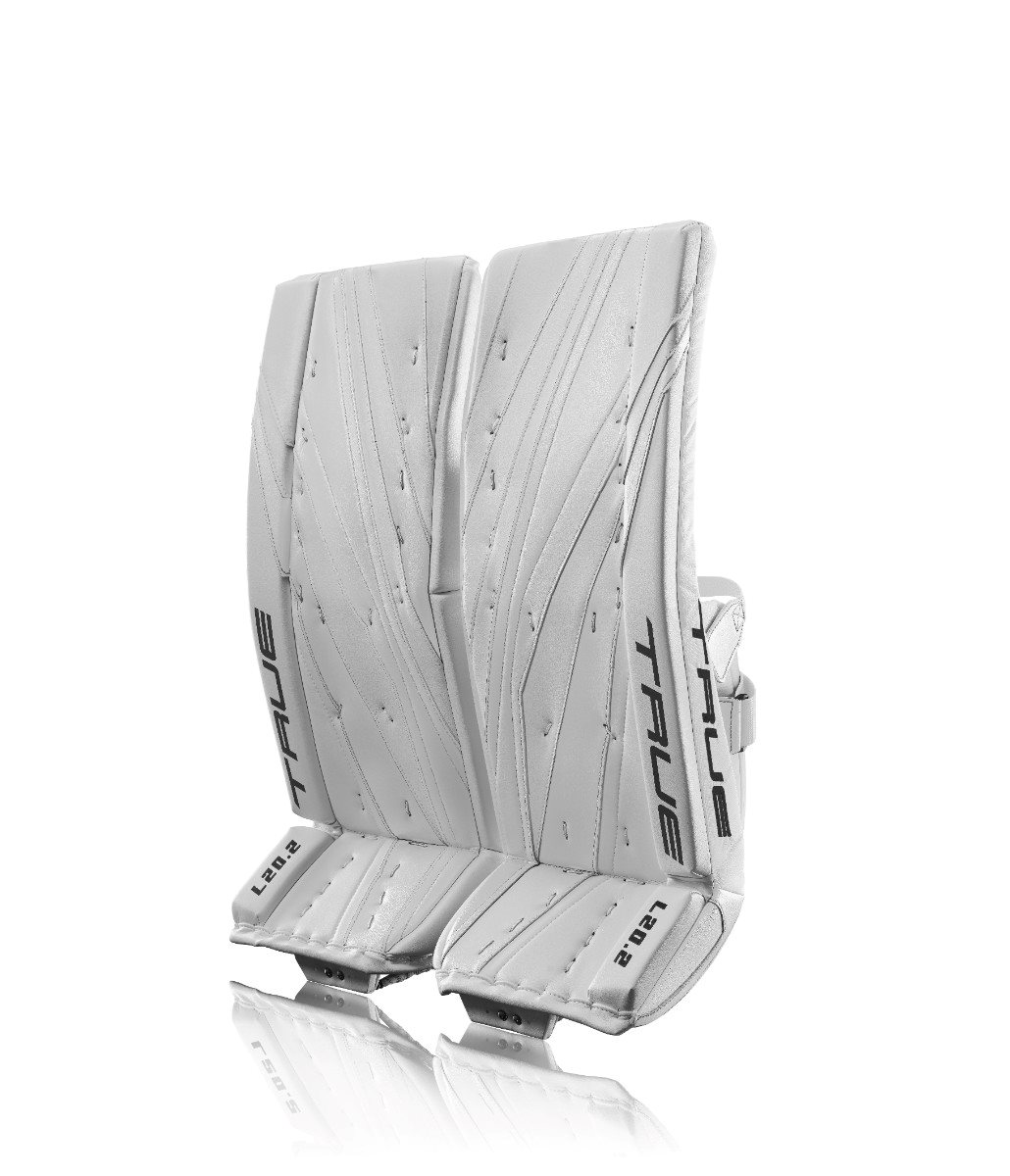 TRUE Goalie Leg Pads L20.2 SR White - Hockey Store