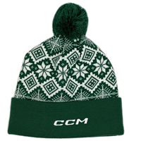 CCM Hat Festive POM Knit FBK Sr