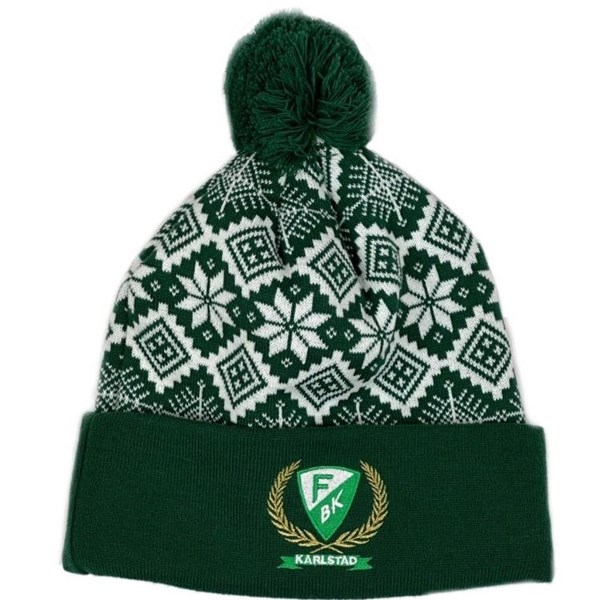 CCM Hat Festive POM Knit FBK Sr