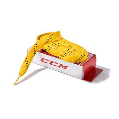 CCM Skate Laces Proline Unwaxed Yellow
